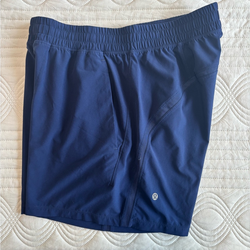 lululemon Pace Breaker Linerless Short 5” (medium, blue)